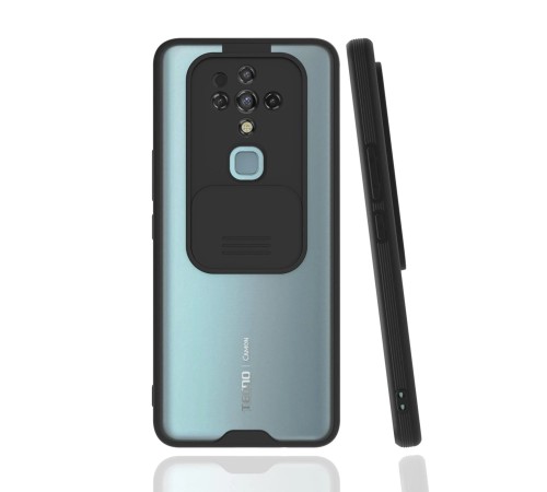 Tecno Camon 16 Kılıf Platin Kamera Koruma Silikon - Siyah Tecno Camon 16 Kılıf Platin Kamera Koruma Silikon - Siyah