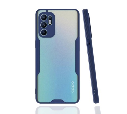 Oppo Reno 6 Kılıf Platin Silikon - Lacivert Oppo Reno 6 Kılıf Platin Silikon - Lacivert