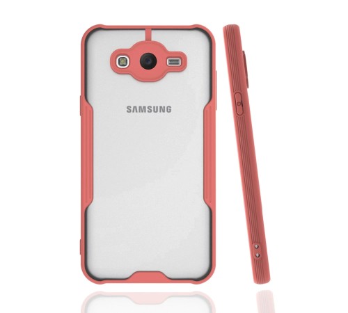 Samsung Galaxy J7 Kılıf Platin Silikon - Pembe