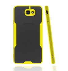 Samsung Galaxy J7 Prime Kılıf Platin Silikon - Sarı