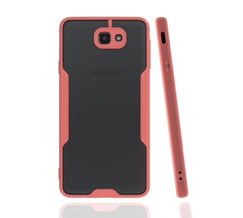 Samsung Galaxy J7 Prime Kılıf Platin Silikon - Pembe Samsung Galaxy J7 Prime Kılıf Platin Silikon - Pembe