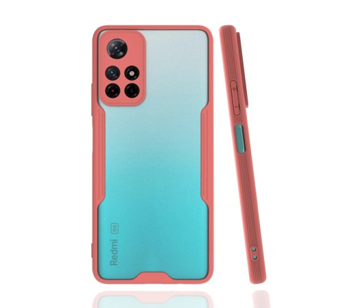 Xiaomi Redmi Note 11T Kılıf Platin Silikon - Pembe