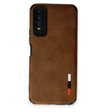 Vivo Y11S Kılıf Loop Deri Silikon - Kahverengi