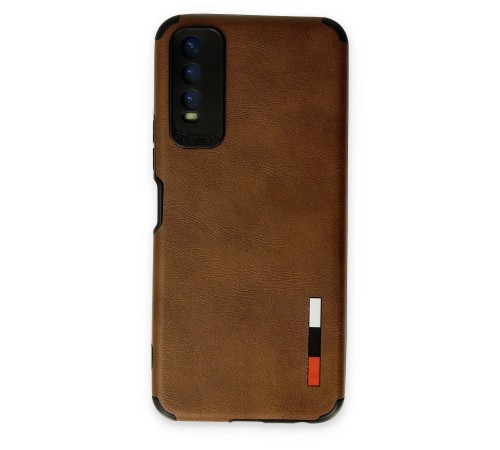 Vivo Y11S Kılıf Loop Deri Silikon - Kahverengi Vivo Y11S Kılıf Loop Deri Silikon - Kahverengi
