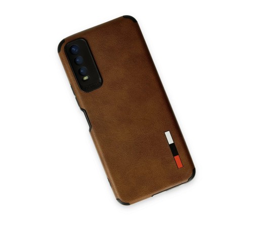 Vivo Y11S Kılıf Loop Deri Silikon - Kahverengi Vivo Y11S Kılıf Loop Deri Silikon - Kahverengi