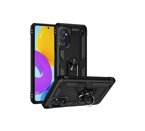 Samsung Galaxy M52 5G Kılıf Sofya Yüzüklü Silikon Kapak - Siyah Samsung Galaxy M52 5G Kılıf Sofya Yüzüklü Silikon Kapak - Siyah