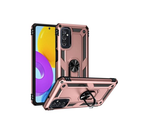 Samsung Galaxy M52 5G Kılıf Sofya Yüzüklü Silikon Kapak - Rose Samsung Galaxy M52 5G Kılıf Sofya Yüzüklü Silikon Kapak - Rose