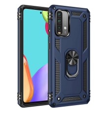 Xiaomi Redmi 9T Kılıf Sofya Yüzüklü Silikon Kapak - Lacivert