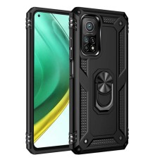 Xiaomi Mi 10T Pro Kılıf Sofya Yüzüklü Silikon Kapak - Siyah