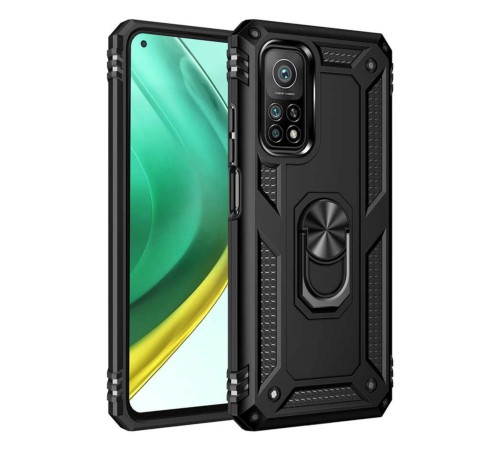 Xiaomi Mi 10T Pro Kılıf Sofya Yüzüklü Silikon Kapak - Siyah Xiaomi Mi 10T Pro Kılıf Sofya Yüzüklü Silikon Kapak - Siyah