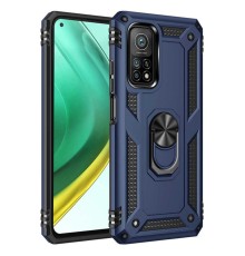 Xiaomi Mi 10T Pro Kılıf Sofya Yüzüklü Silikon Kapak - Lacivert