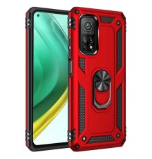 Xiaomi Mi 10T Pro Kılıf Sofya Yüzüklü Silikon Kapak - Kırmızı