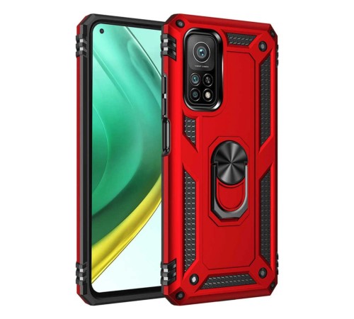 Xiaomi Mi 10T Pro Kılıf Sofya Yüzüklü Silikon Kapak - Kırmızı Xiaomi Mi 10T Pro Kılıf Sofya Yüzüklü Silikon Kapak - Kırmızı