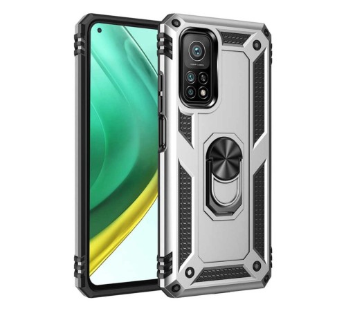 Xiaomi Mi 10T Pro Kılıf Sofya Yüzüklü Silikon Kapak - Gümüş Xiaomi Mi 10T Pro Kılıf Sofya Yüzüklü Silikon Kapak - Gümüş