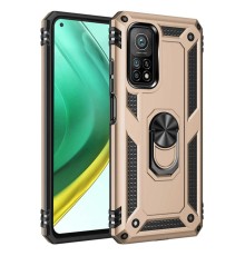 Xiaomi Mi 10T Pro Kılıf Sofya Yüzüklü Silikon Kapak - Gold