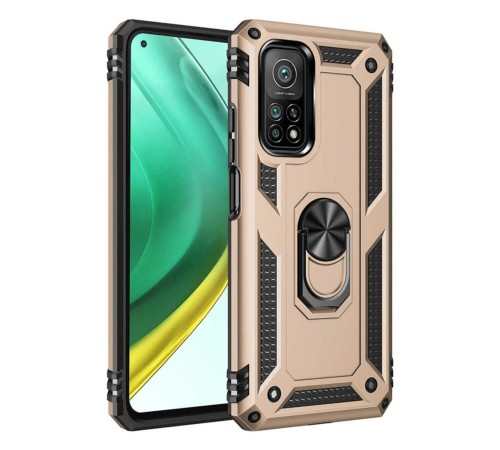 Xiaomi Mi 10T Pro Kılıf Sofya Yüzüklü Silikon Kapak - Gold Xiaomi Mi 10T Pro Kılıf Sofya Yüzüklü Silikon Kapak - Gold