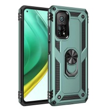 Xiaomi Mi 10T Pro Kılıf Sofya Yüzüklü Silikon Kapak - Yeşil