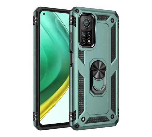 Xiaomi Mi 10T Pro Kılıf Sofya Yüzüklü Silikon Kapak - Yeşil Xiaomi Mi 10T Pro Kılıf Sofya Yüzüklü Silikon Kapak - Yeşil