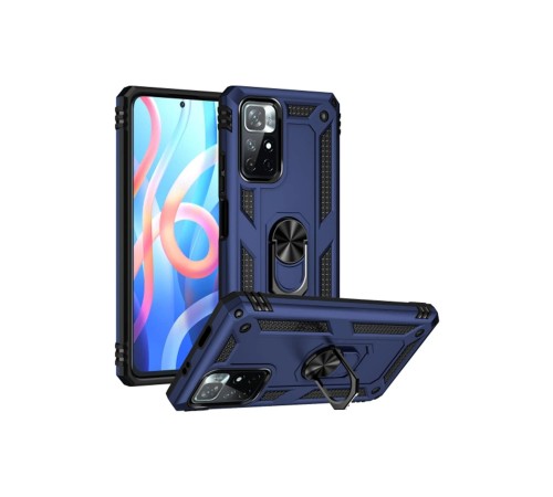 Xiaomi Redmi Note 11T Kılıf Sofya Yüzüklü Silikon Kapak - Lacivert Xiaomi Redmi Note 11T Kılıf Sofya Yüzüklü Silikon Kapak - Lacivert