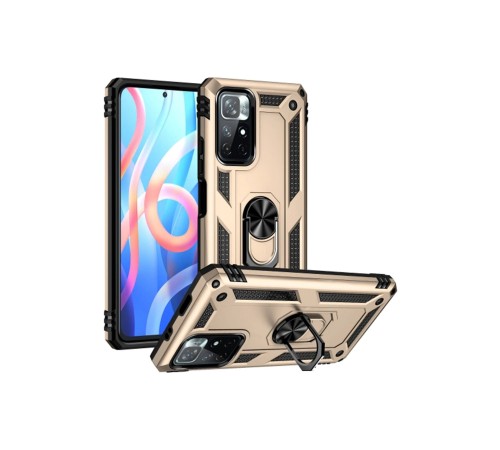 Xiaomi Redmi Note 11T Kılıf Sofya Yüzüklü Silikon Kapak - Gold Xiaomi Redmi Note 11T Kılıf Sofya Yüzüklü Silikon Kapak - Gold