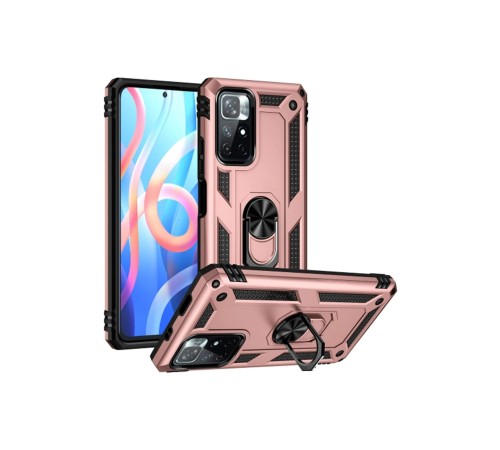Xiaomi Redmi Note 11T Kılıf Sofya Yüzüklü Silikon Kapak - Rose Xiaomi Redmi Note 11T Kılıf Sofya Yüzüklü Silikon Kapak - Rose