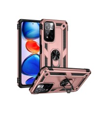 Xiaomi Redmi Note 11 Pro Plus 5G Kılıf Sofya Yüzüklü Silikon Kapak - Rose