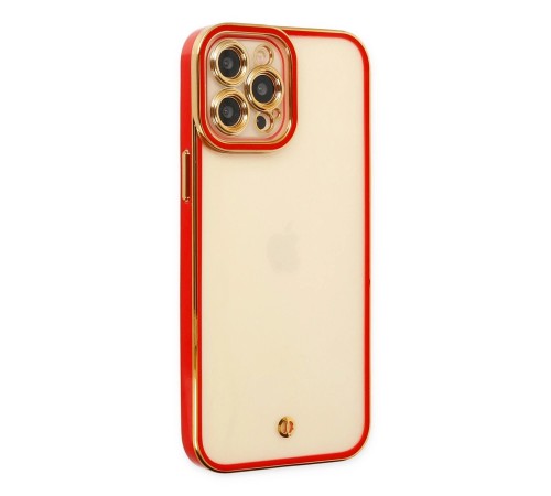 iPhone 12 Pro Kılıf Liva Lens Silikon - Kırmızı iPhone 12 Pro Kılıf Liva Lens Silikon - Kırmızı