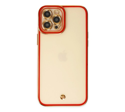 iPhone 12 Pro Kılıf Liva Lens Silikon - Kırmızı iPhone 12 Pro Kılıf Liva Lens Silikon - Kırmızı