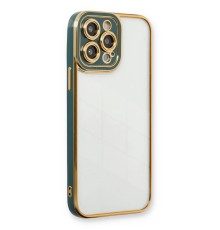 iPhone 13 Pro Max Kılıf Liva Lens Silikon - Yeşil