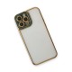 iPhone 13 Pro Max Kılıf Liva Lens Silikon - Yeşil