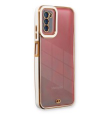 Samsung Galaxy A03S Kılıf Liva Lens Silikon - Beyaz