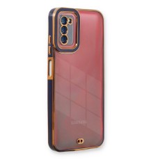 Samsung Galaxy A03S Kılıf Liva Lens Silikon - Mavi