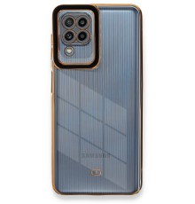 Samsung Galaxy A22 Kılıf Liva Lens Silikon - Siyah