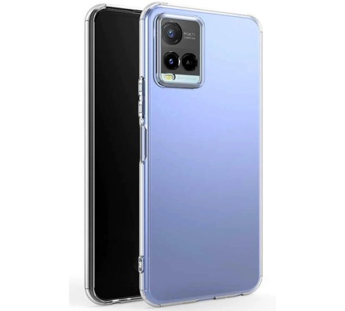 Vivo Y21S Kılıf Lüx Şeffaf Silikon