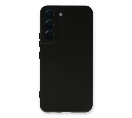 Samsung Galaxy S22 Plus Kılıf Nano içi Kadife Silikon - Siyah