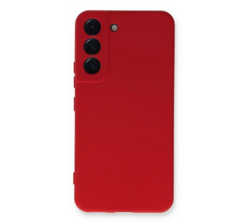Samsung Galaxy S22 Plus Kılıf Nano içi Kadife Silikon - Kırmızı