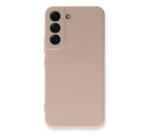 Samsung Galaxy S22 Plus Kılıf Nano içi Kadife Silikon - Pudra