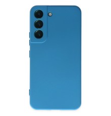 Samsung Galaxy S22 Plus Kılıf Nano içi Kadife Silikon - Mavi