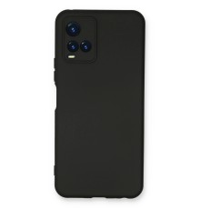 Vivo Y21S Kılıf Nano içi Kadife Silikon - Siyah