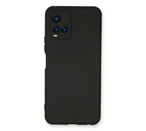 Vivo Y21S Kılıf Nano içi Kadife Silikon - Siyah Vivo Y21S Kılıf Nano içi Kadife Silikon - Siyah