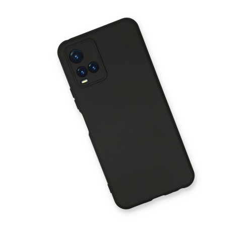 Vivo Y21S Kılıf Nano içi Kadife Silikon - Siyah Vivo Y21S Kılıf Nano içi Kadife Silikon - Siyah