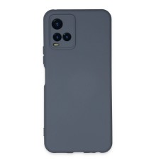 Vivo Y21S Kılıf Nano içi Kadife Silikon - Gri