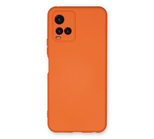 Vivo Y21S Kılıf Nano içi Kadife Silikon - Turuncu Vivo Y21S Kılıf Nano içi Kadife Silikon - Turuncu