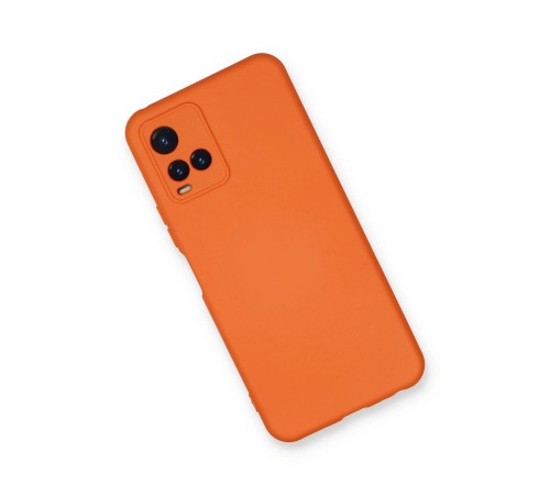 Vivo Y21S Kılıf Nano içi Kadife Silikon - Turuncu Vivo Y21S Kılıf Nano içi Kadife Silikon - Turuncu