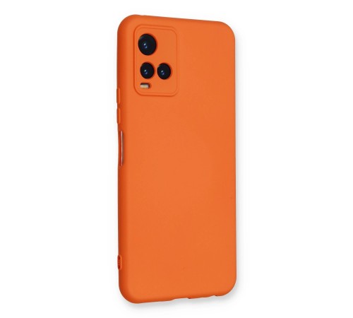 Vivo Y21S Kılıf Nano içi Kadife Silikon - Turuncu Vivo Y21S Kılıf Nano içi Kadife Silikon - Turuncu