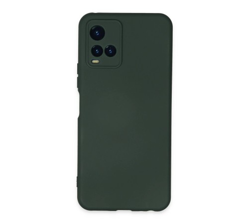 Vivo Y21S Kılıf Nano içi Kadife Silikon - Koyu Yeşil Vivo Y21S Kılıf Nano içi Kadife Silikon - Koyu Yeşil