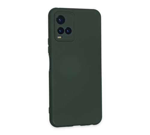 Vivo Y21S Kılıf Nano içi Kadife Silikon - Koyu Yeşil Vivo Y21S Kılıf Nano içi Kadife Silikon - Koyu Yeşil