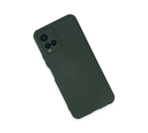 Vivo Y21S Kılıf Nano içi Kadife Silikon - Koyu Yeşil Vivo Y21S Kılıf Nano içi Kadife Silikon - Koyu Yeşil