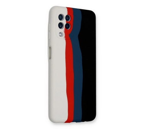 Samsung Galaxy A22 Kılıf Ebruli Lansman Silikon - Beyaz-Siyah Samsung Galaxy A22 Kılıf Ebruli Lansman Silikon - Beyaz-Siyah