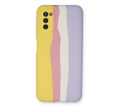 Samsung Galaxy A03S Kılıf Ebruli Lansman Silikon - Sarı-Mavi Samsung Galaxy A03S Kılıf Ebruli Lansman Silikon - Sarı-Mavi